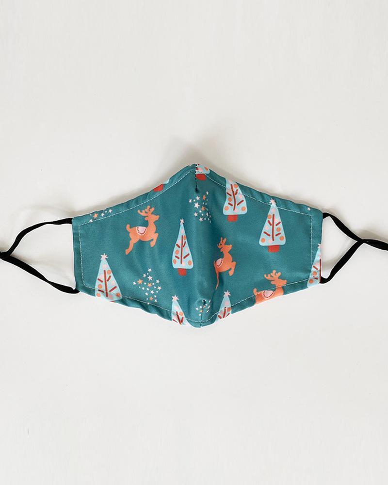 

Christmas Print Valve PM 2.5 Face Mask With Filter For Kids, Style11