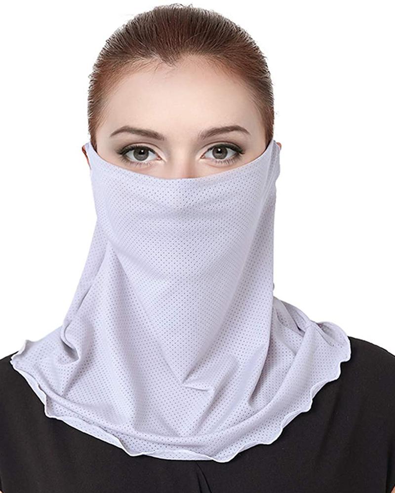 

Ice Silk Breathable Ear Loop Face Cover Windproof Outdoors, Gray