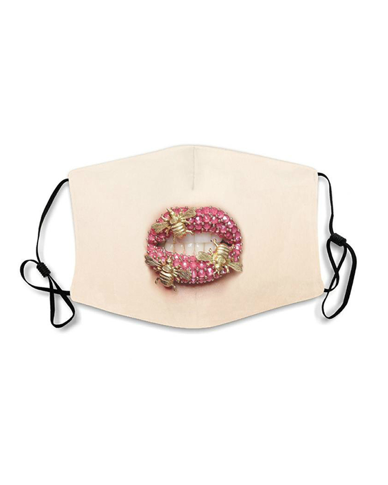 

Lips Expression Breathable Face Mask, Style6