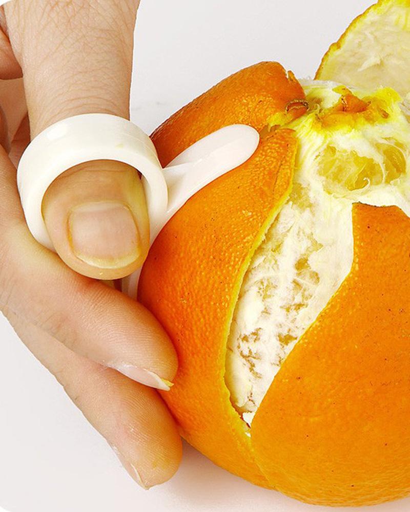 

Finger Type Open Orange Peel Orange Device, White
