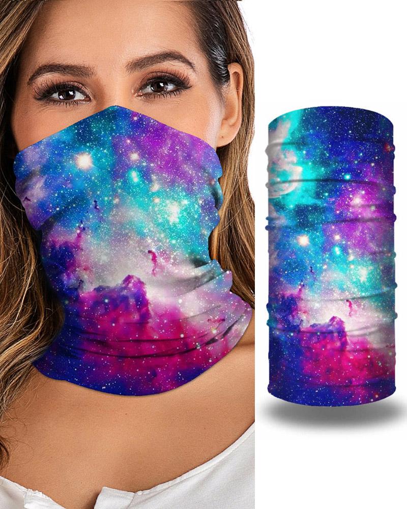 

Print Breathable Face Bandana Magic Scarf Headwrap Balaclava, Blue