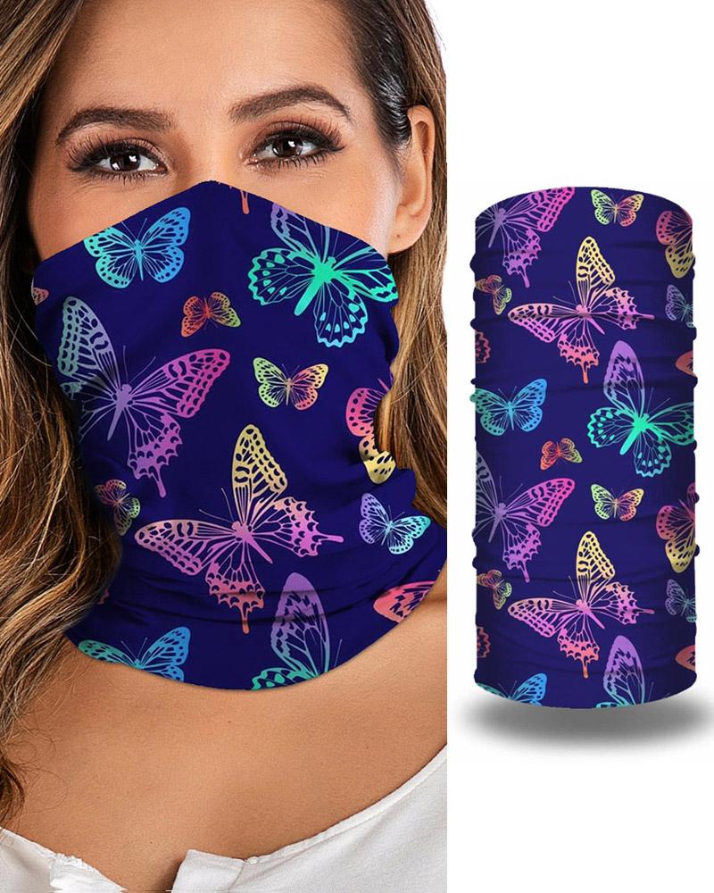 

Print Breathable Face Bandana Magic Scarf Headwrap Balaclava, Dark blue