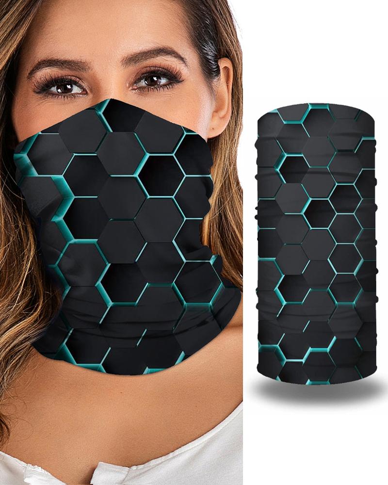 

Print Breathable Face Bandana Magic Scarf Headwrap Balaclava, Dark grey