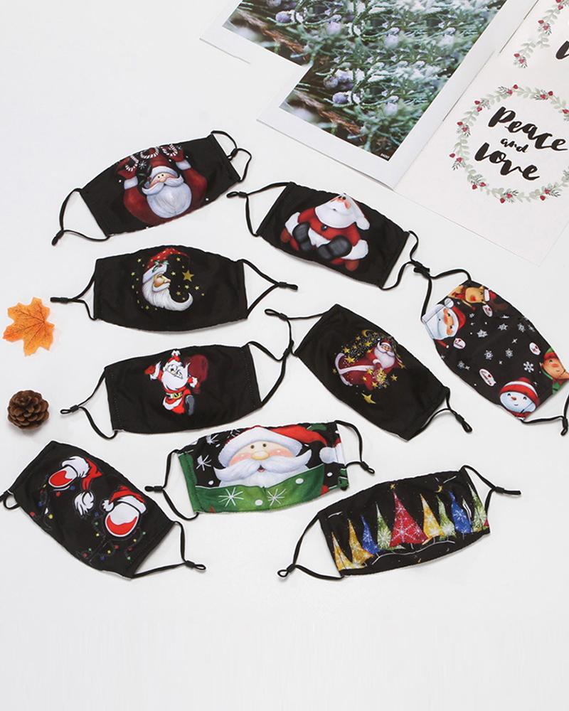 

Set Randomly Dispatched Christmas Print PM 2.5 Breathable Face Mask, Multicolor