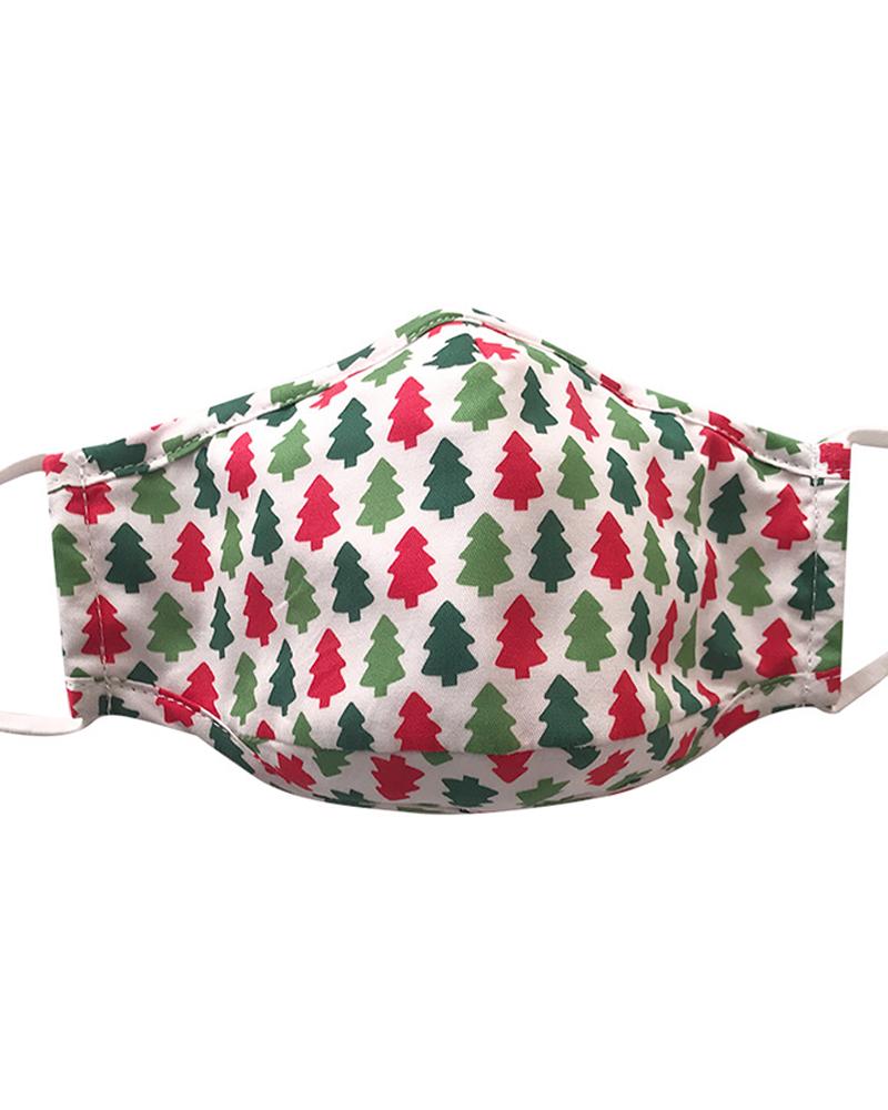 

Christmas Print PM2.5 Filter Face Mask, Style2