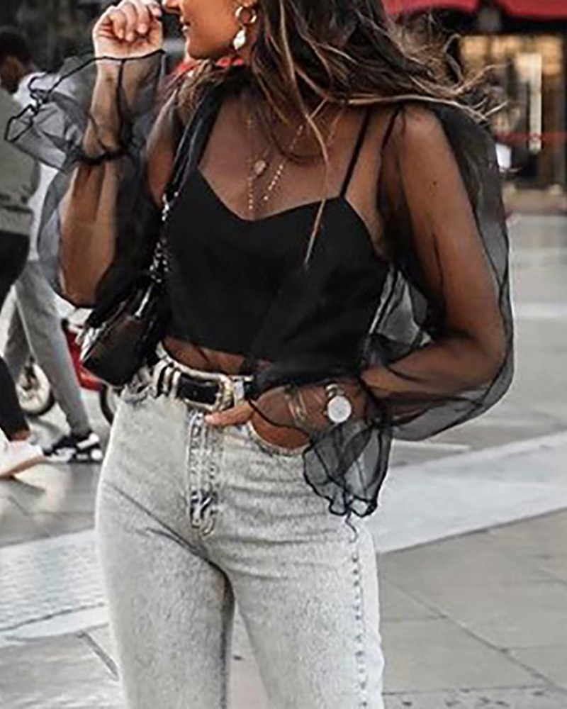 

See Through Mesh Top