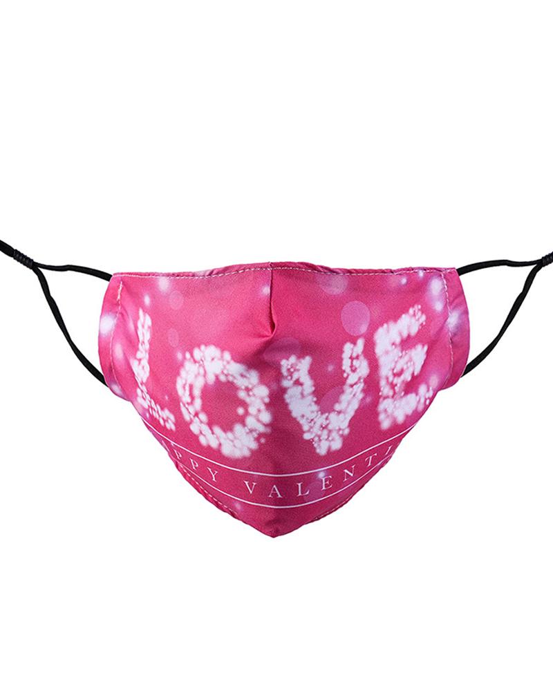 

Valentine's Day Breathable Face Mask, Style1