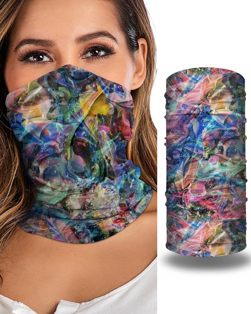 

Print Breathable Face Bandana Magic Scarf Headwrap Balaclava, Multicolor