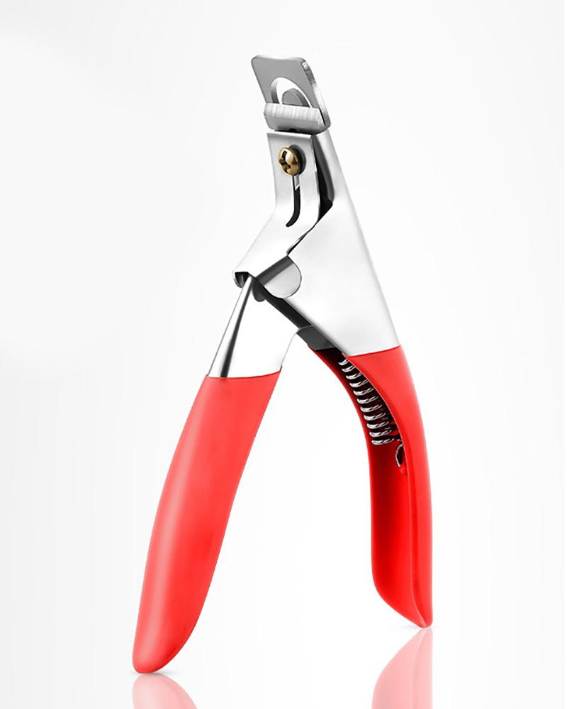 

U Shaped Nail Scissors, Red