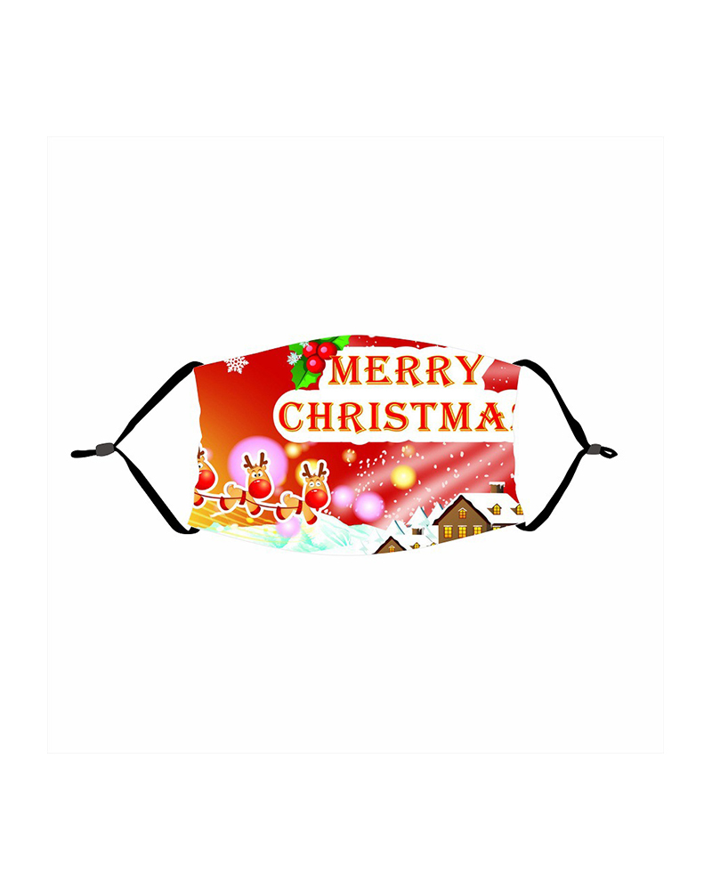 

Christmas Print PM 2.5 Face Mask For Adult, Style7