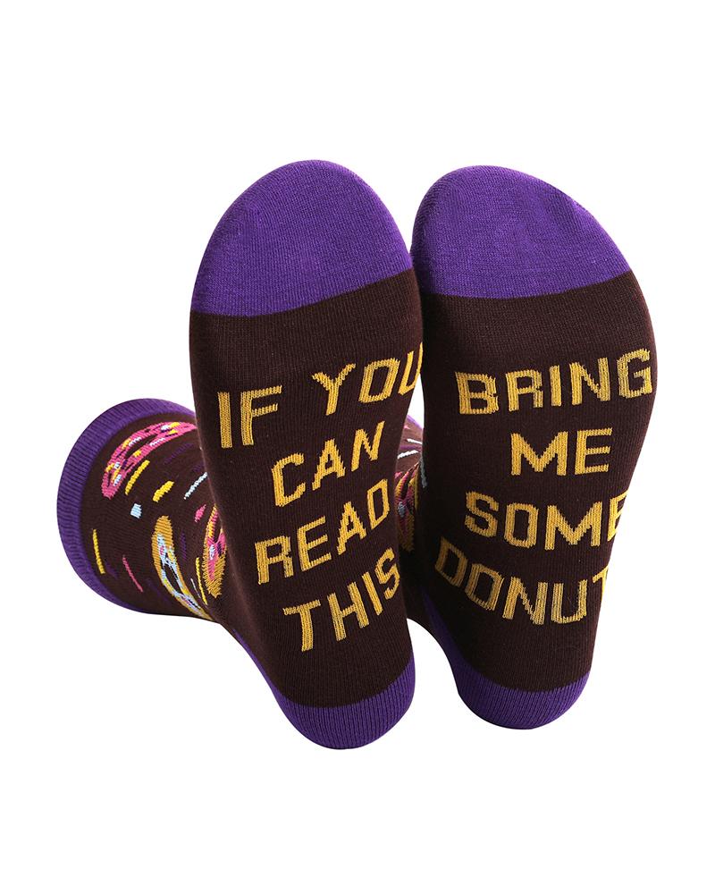 

Men Letter Graphic Print Colorblock Socks, Style5