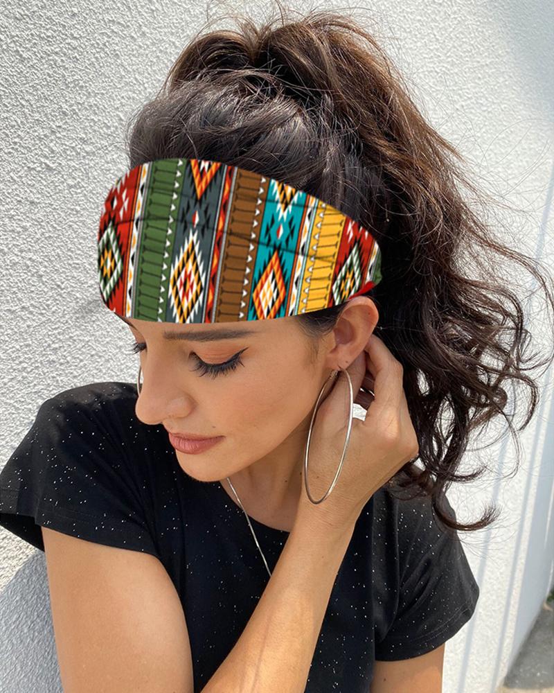 

Print Yoga Running Headwraps Hair Band, Multicolor