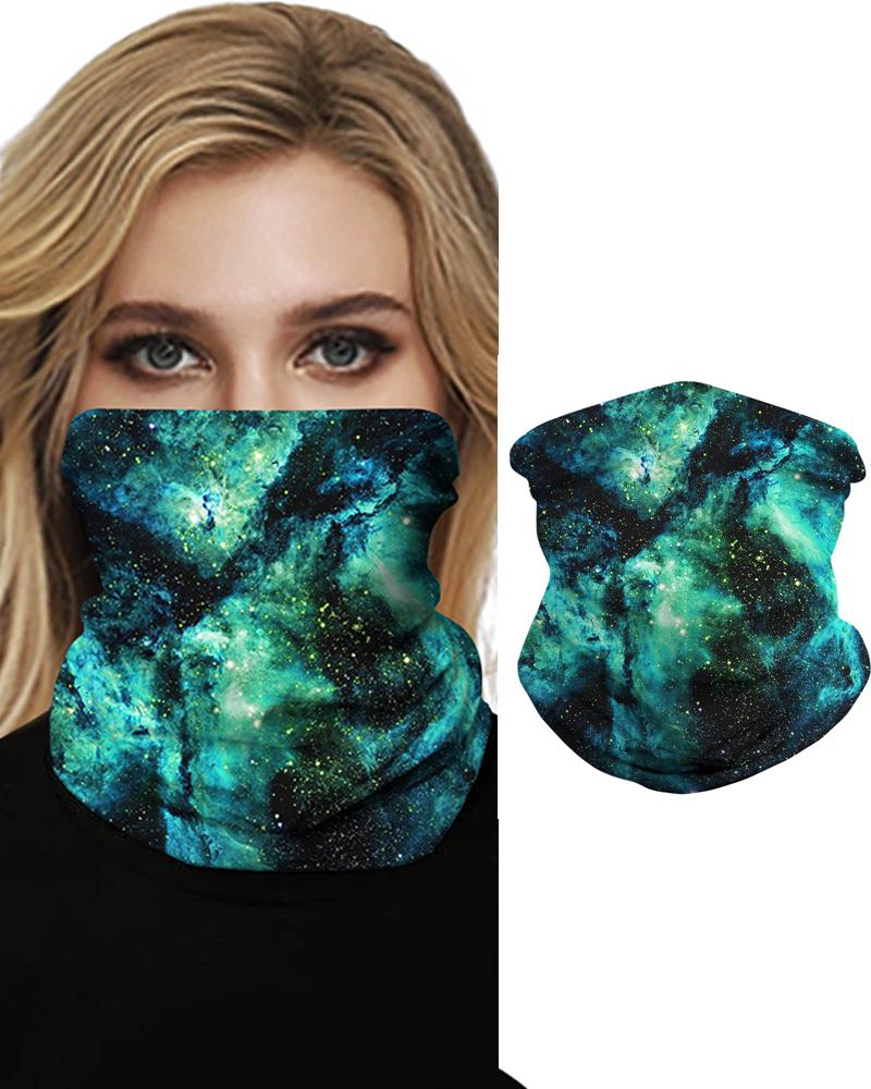 

Sparkle Sky Print Breathable Face Bandana Magic Scarf Headwrap Balaclava, Style10