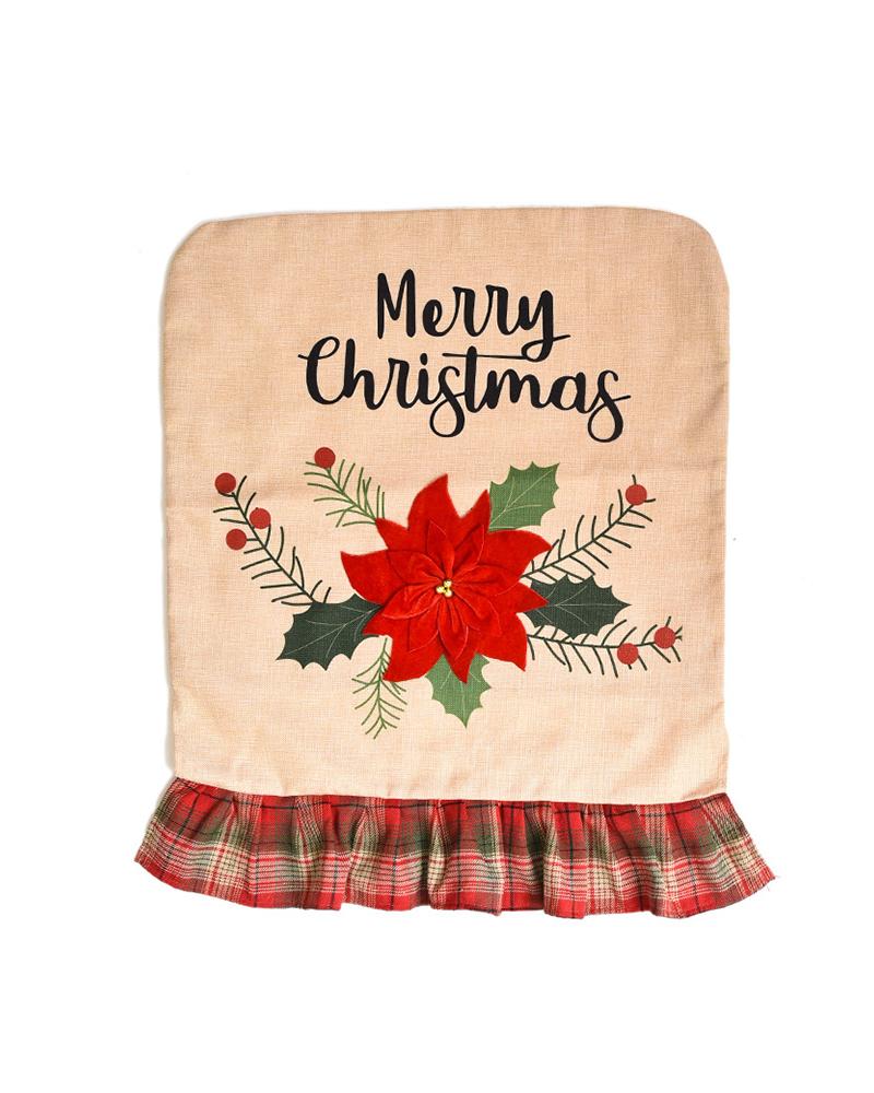 

Christmas Ornamental Slipcovers Chair Back Covers, Style1