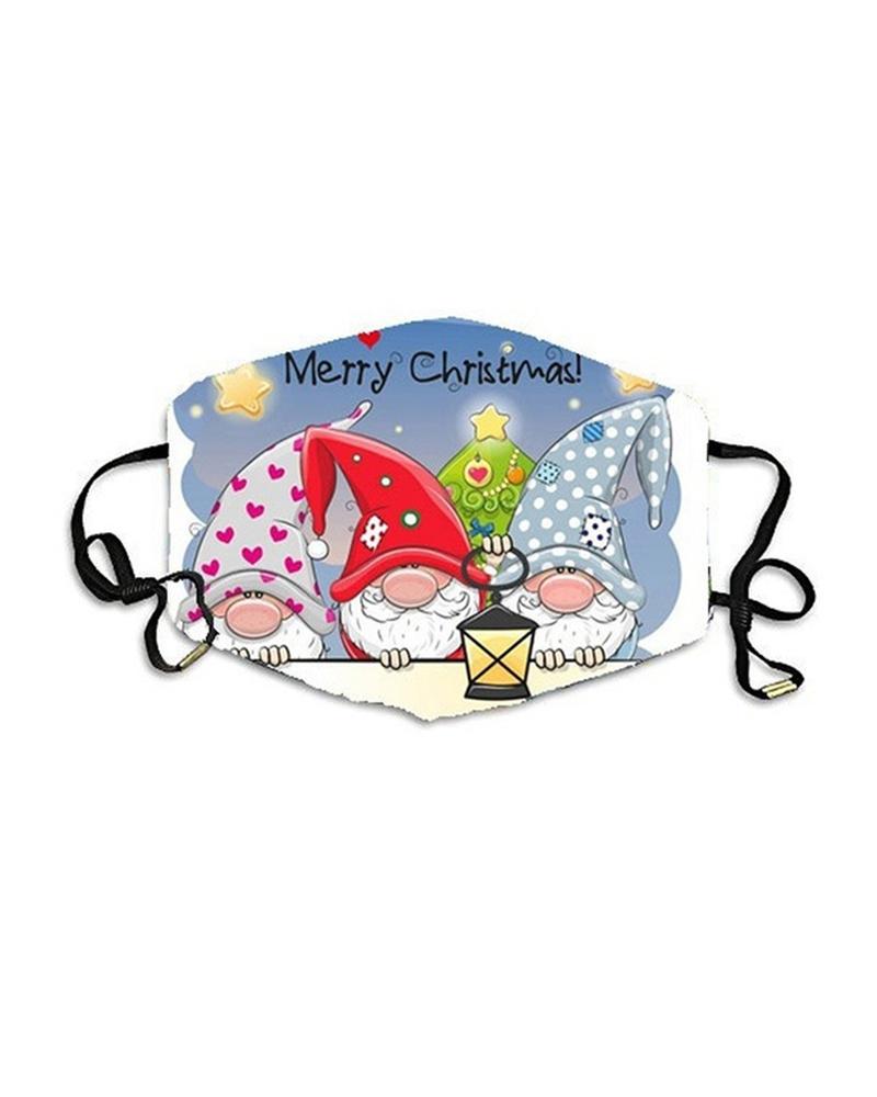 

Christmas Print PM2.5 Breathable Face Mask, Style2