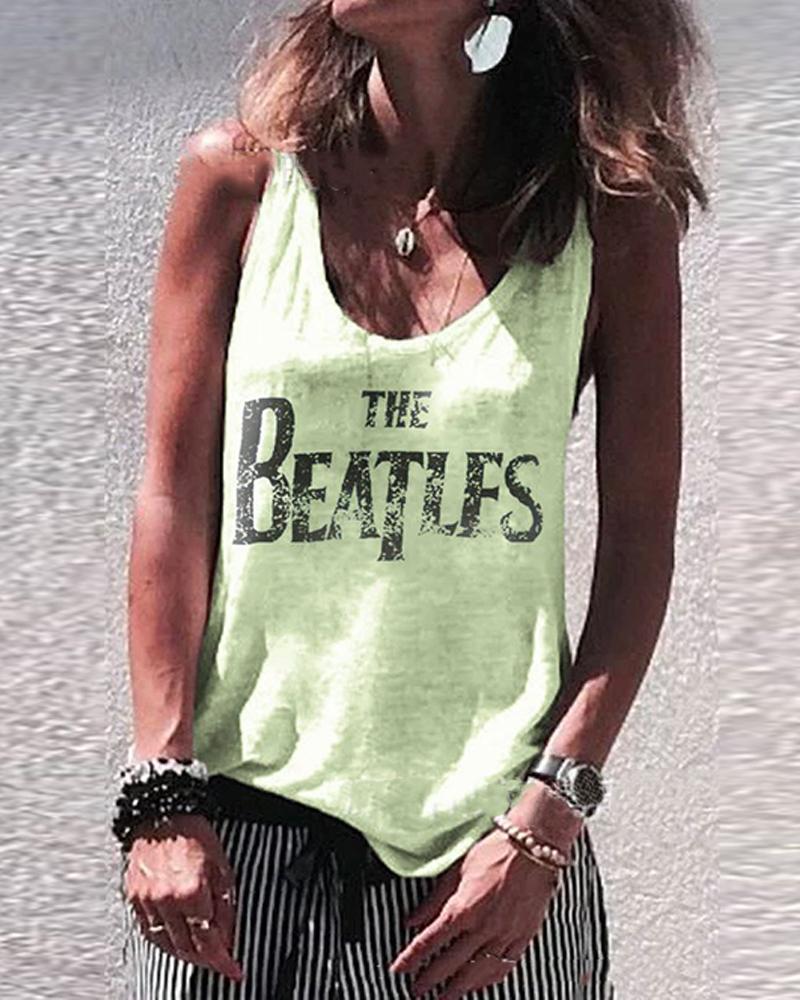 

The Beatles Tank Top, Green