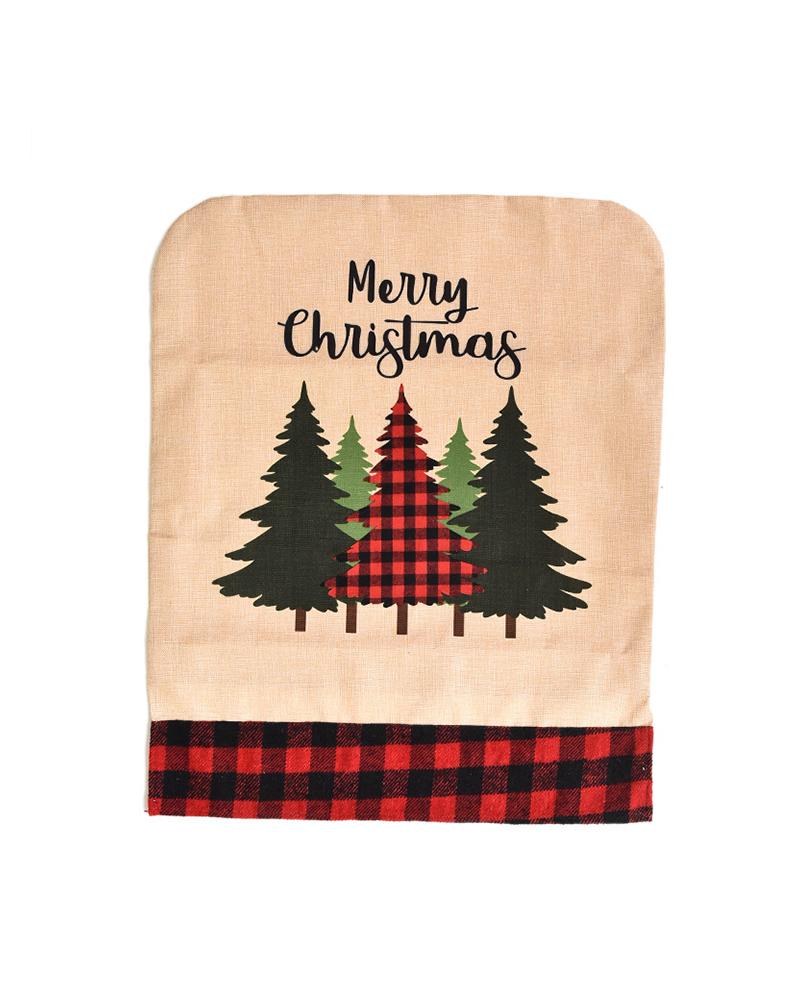 

Christmas Ornamental Slipcovers Chair Back Covers, Style3