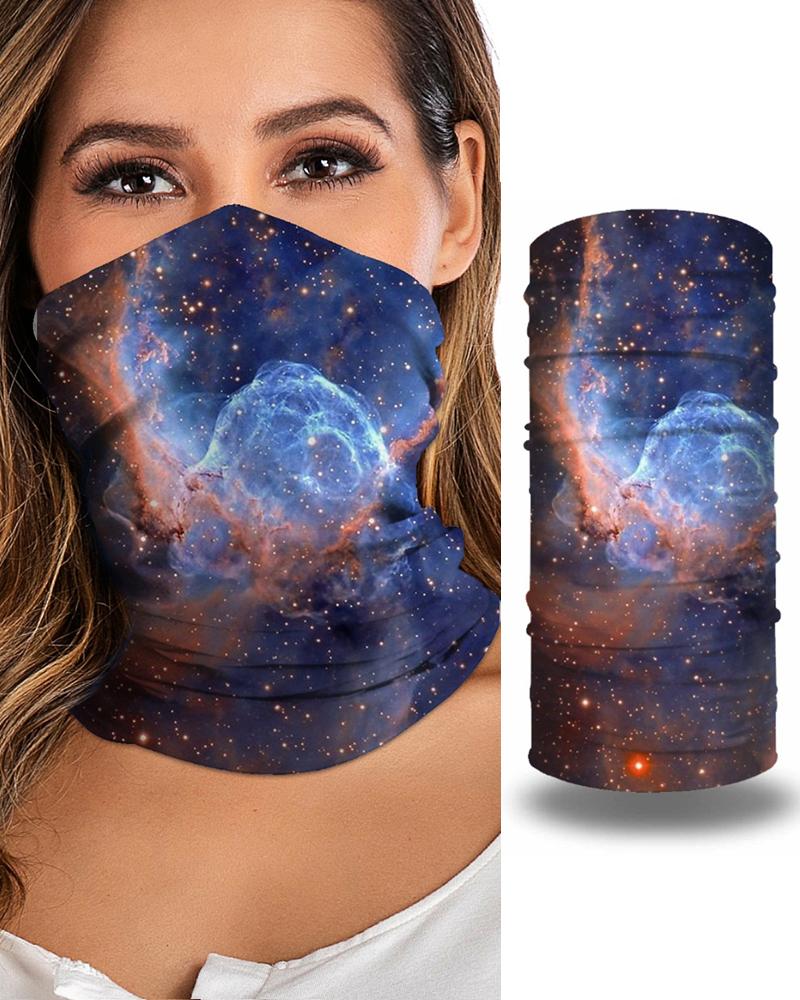

Print Breathable Face Bandana Magic Scarf Headwrap Balaclava, Orange