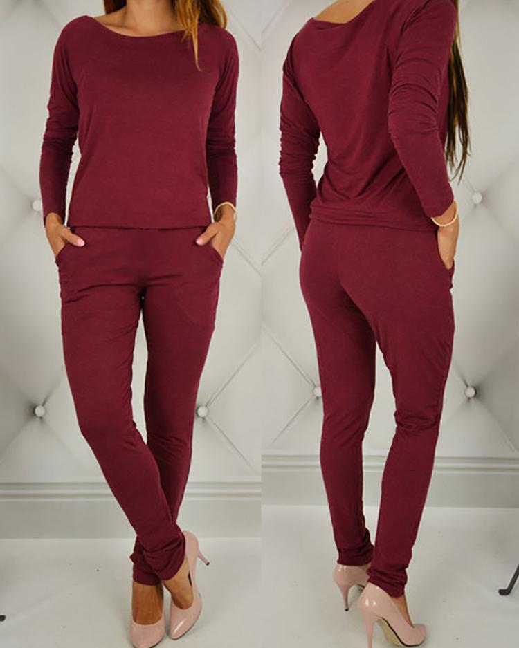 

Fashion Sexy Off Shoulder Slim Jumpsuit