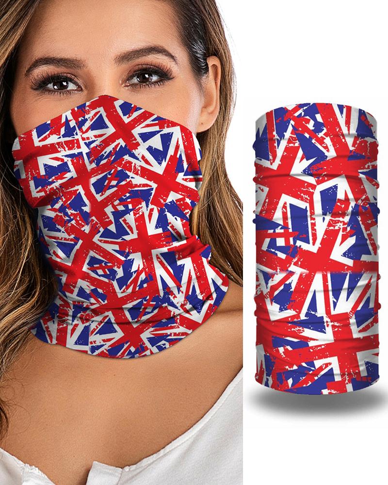 

Print Breathable Face Bandana Magic Scarf Headwrap Balaclava, Red