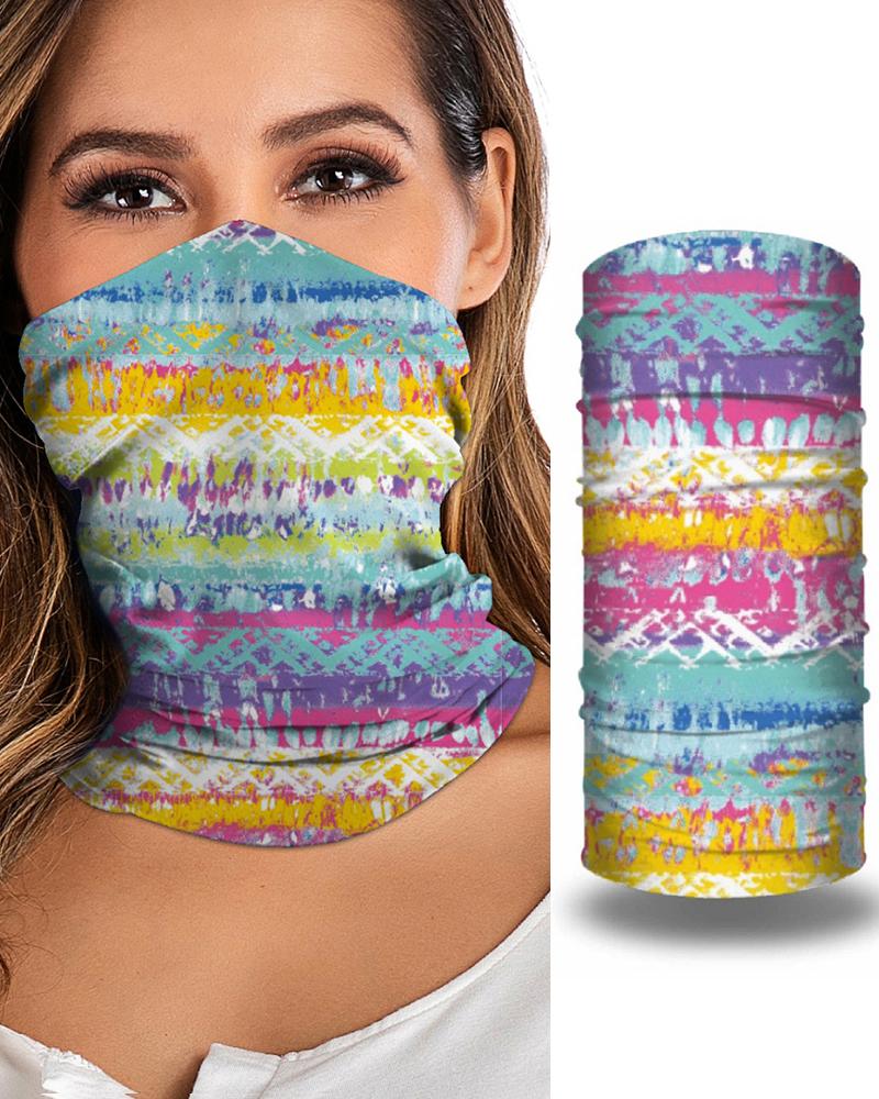 

Print Breathable Face Bandana Magic Scarf Headwrap Balaclava, Multicolor