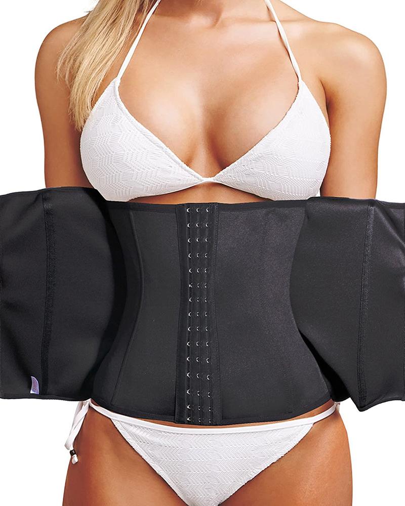 

Waist Trainer Neoprene Belt Corset Workout Body Shaper, Black