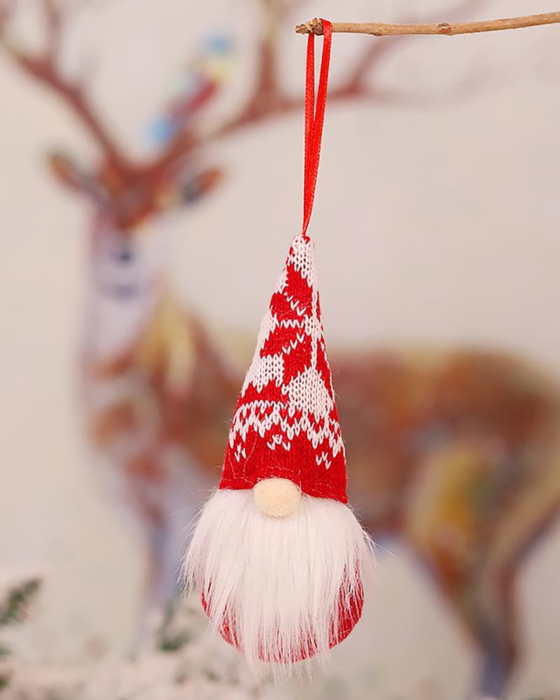 

Gnome Christmas Ornaments, Handmade Swedish Tomte Xmas Gnomes Plush Doll, Style5