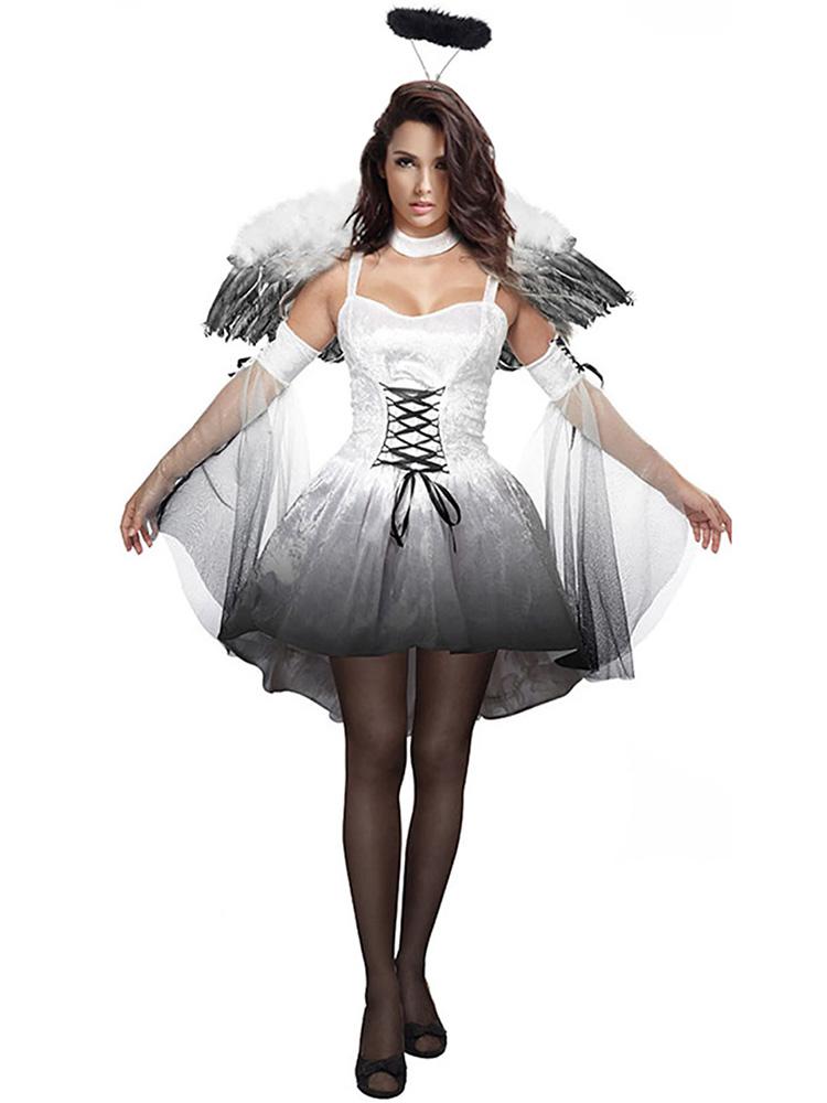 

Fallen Angel Dress Cosplay Costume Dress, White