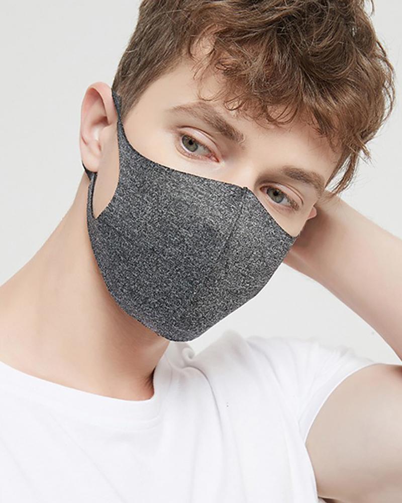 

Ice Silk Breathable Mouth Mask Washable And Reusable, Dark grey