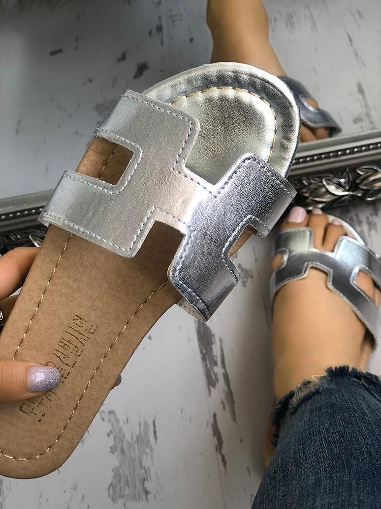 

Classic Open Toe Casual Flat Sandals