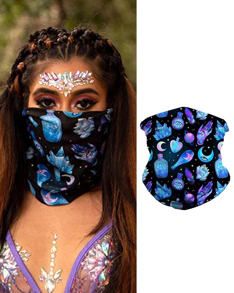 

Mystical Element Face Bandana Magic Scarf Headwrap Balaclava, Multicolor