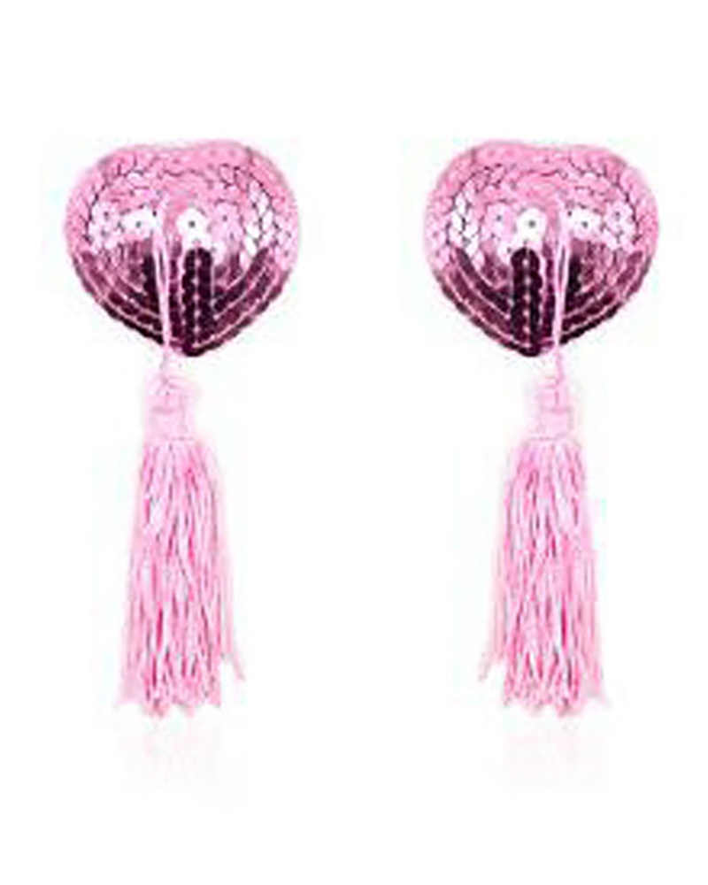

Sequins Tassel Design Breast Enhancers, Pink