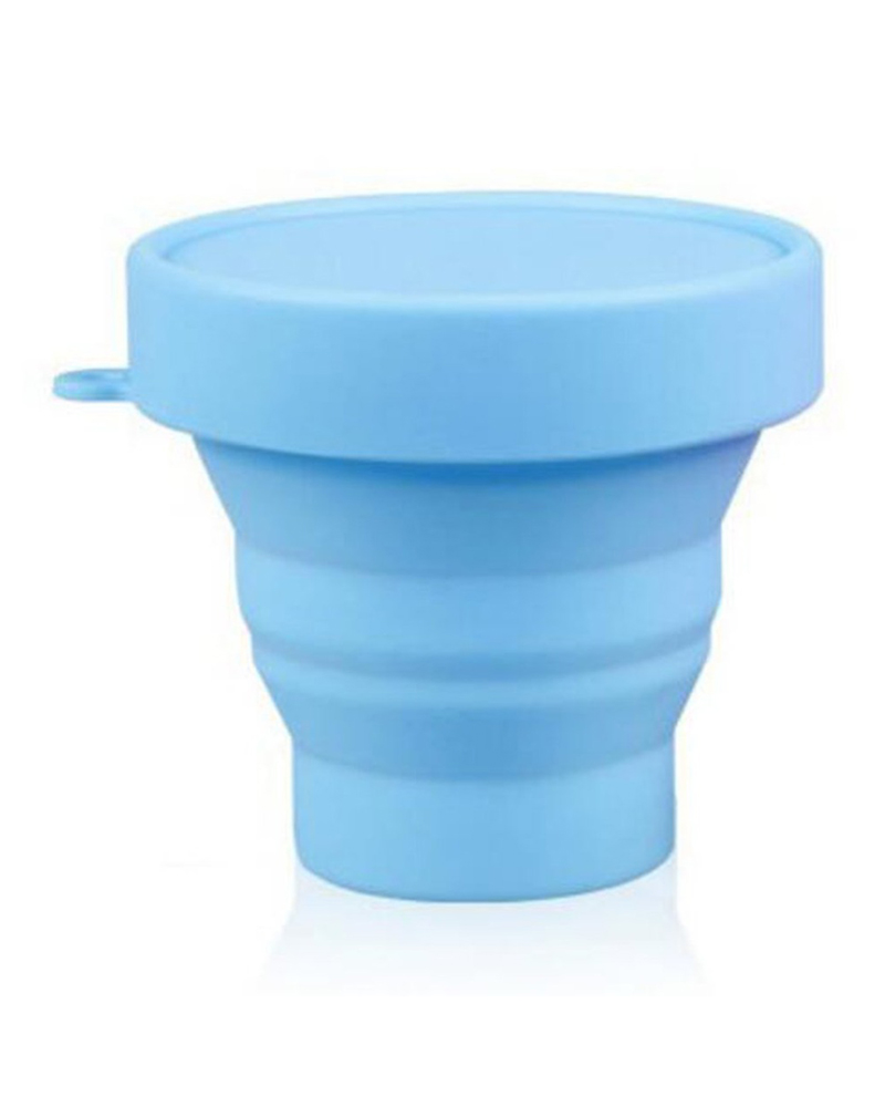 

170ML Silicone Cup Portable Foldable Silicone Mug, Blue