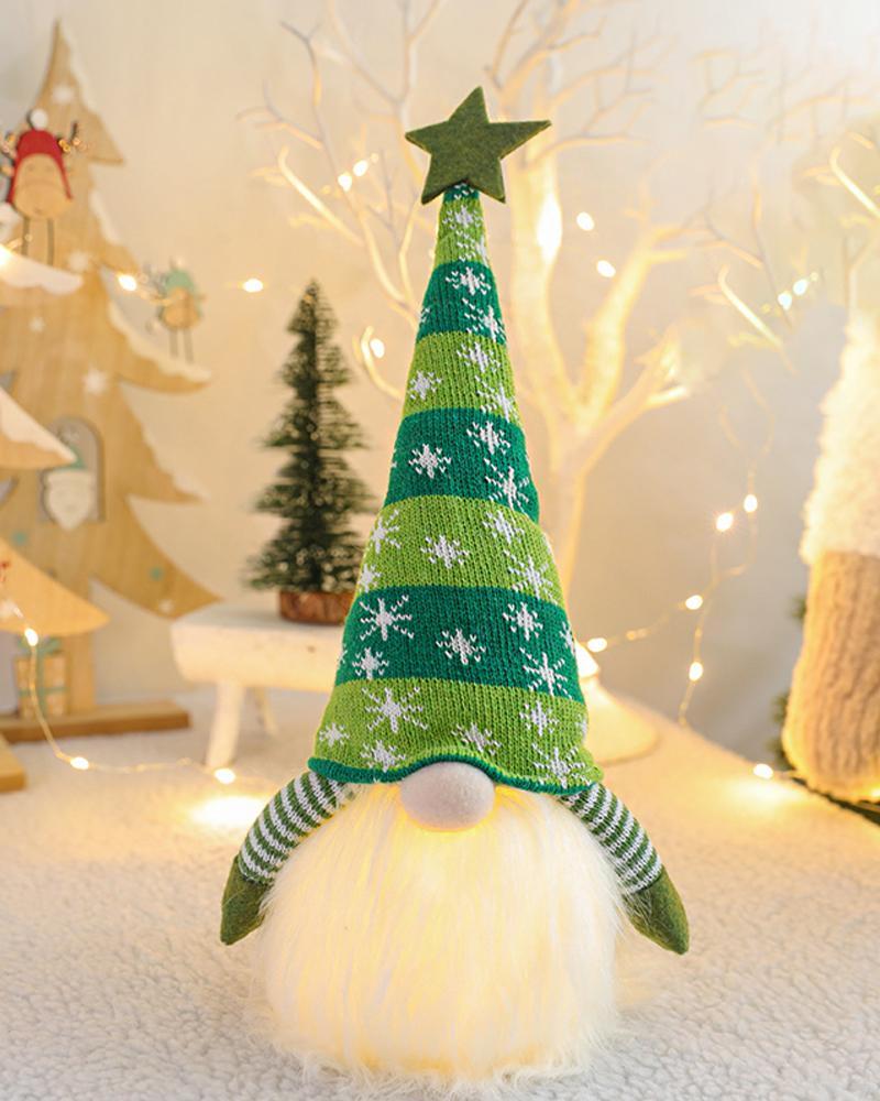 

Christmas Eletric Dwarf Plush Doll, Green