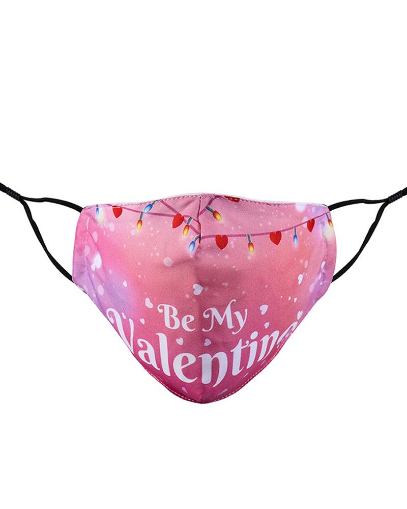 

Valentine's Day Breathable Face Mask, Style3