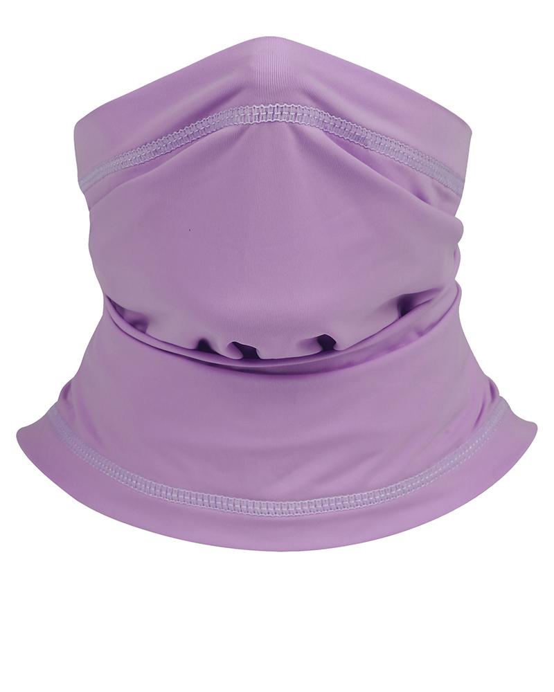 

Solid Summer Neck Gaiter Face Cover Headwear Bandana, Purple