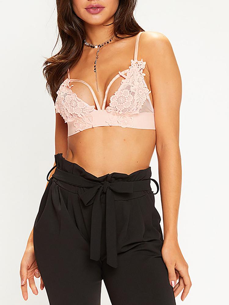 

Floral Lace Hollow Out Bralette